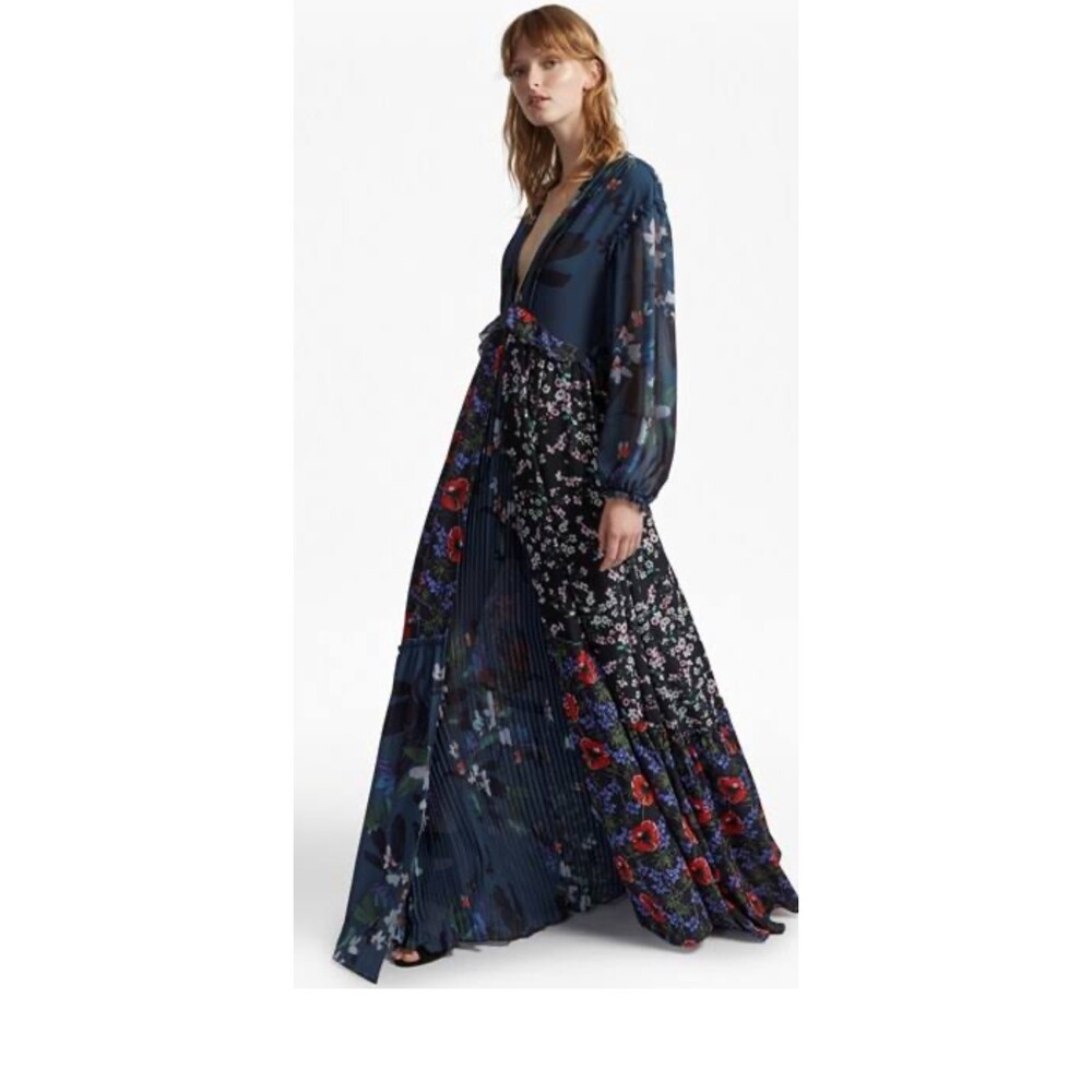 French Connection Navy Floral Maxi Dress